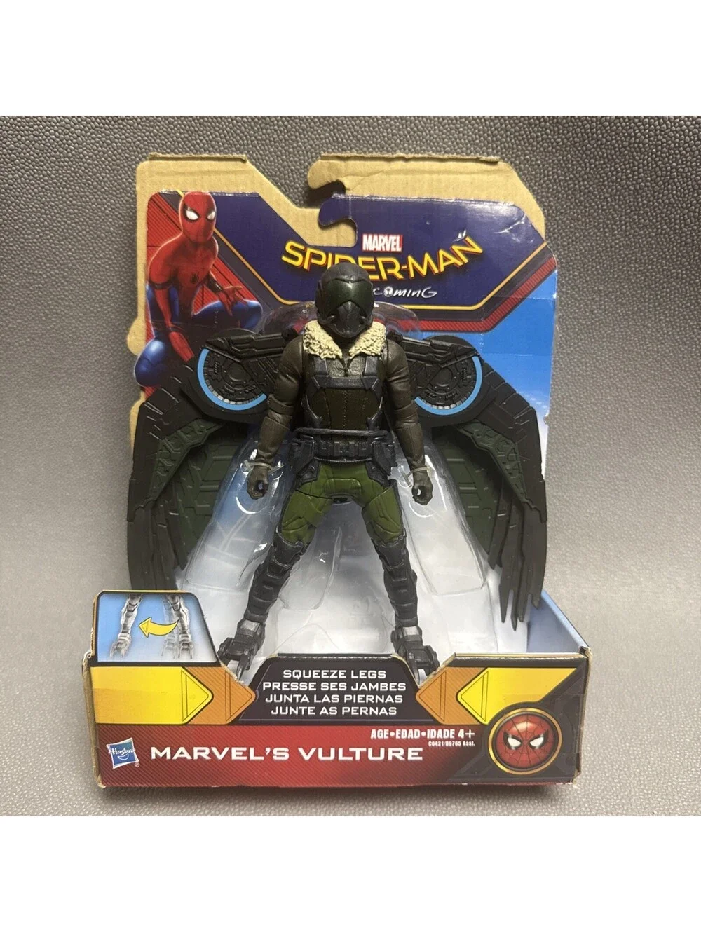 Spider-man Homecoming Marvel's Vulture With Squeeze Legs 6” Action Figure Hasbro